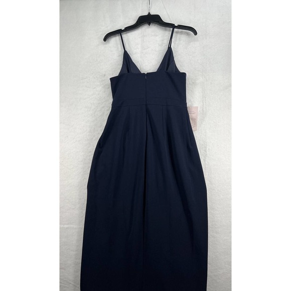 BHLDN Caron Dress Crepe Midi Dress in Midnight - Picture 6 of 9